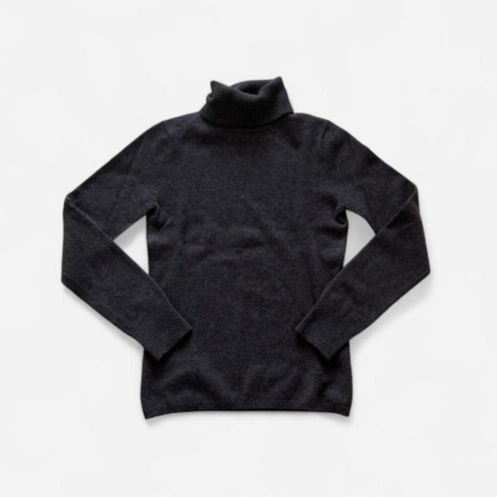 J.Crew 100% Cashmere Brown Turtleneck Sweater – Size S